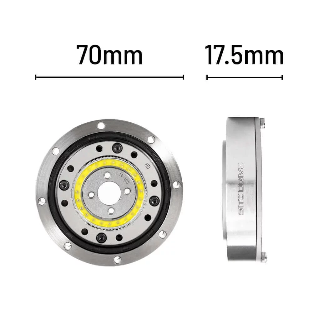 SitoDrive HD-14 Linear Motion Harmonic Drive Nema 17 Motor 50:1 Integrated Ball Screw for CNC Z-Axis & Elevator Actuators SHD-14