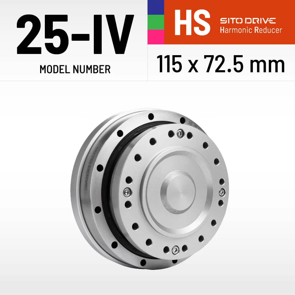 SitoDrive HS-25-IV Harmonic Drive SHF-25-IV High Precision Strain Wave Gear Reducer for Automation Robot Medical Stepper Motor
