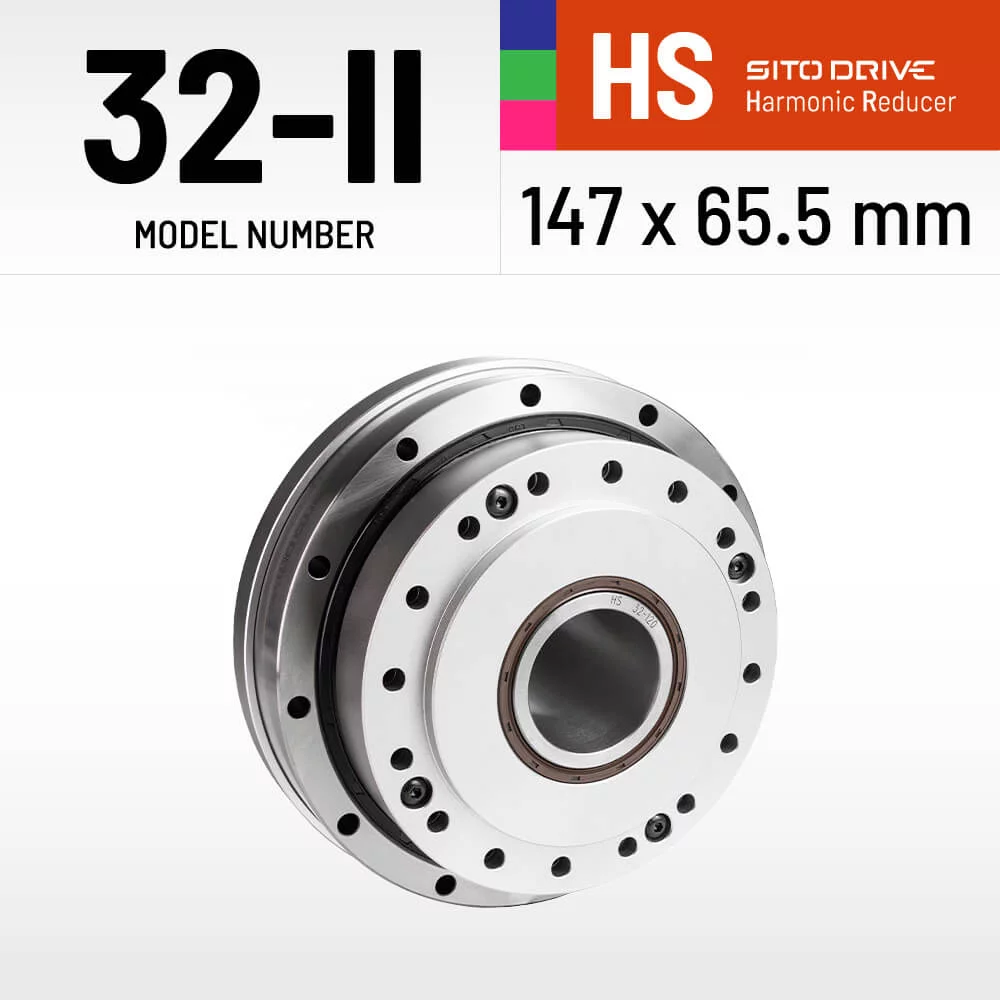 SitoDrive HS-32-II Harmonic Drive SHF-32-I High Precision Strain Wave Gear Reducer for Automation Robot Medical Stepper Motor