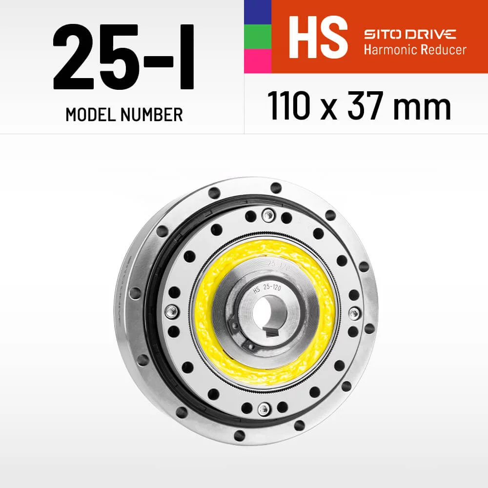 SitoDrive HS-25-I Harmonic Drive SHF-25-I High Precision Strain Wave Gear Reducer for Automation Robot Medical Stepper Motor